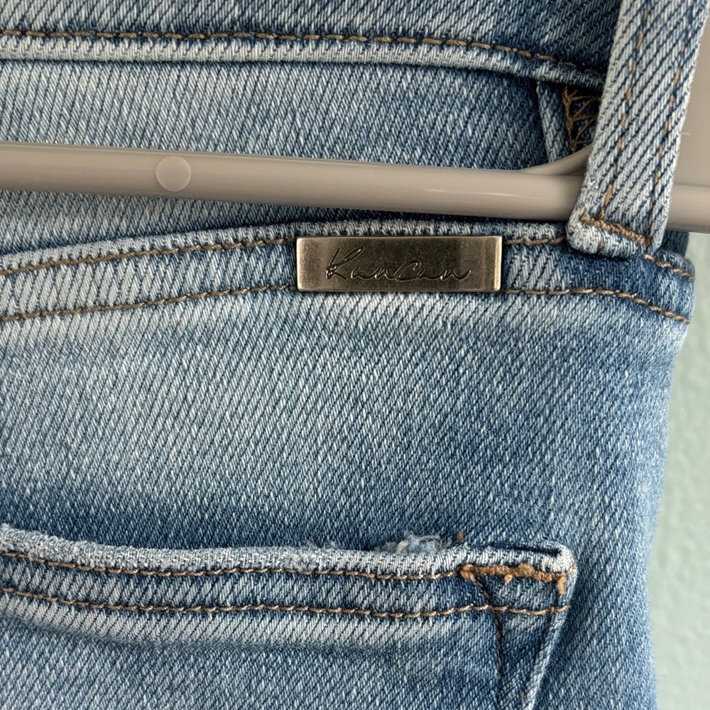KanCan Light Blue Button-Up Flare Jeans - Picture 5 of 6
